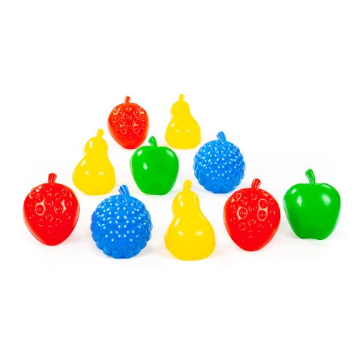 Homokozó formák, gyümölcsök, 10 darab 12 hó+