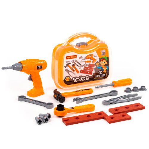 Játék szerszámkészlet, 18 darabos