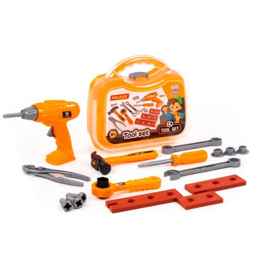 Játék szerszámkészlet, 18 darabos