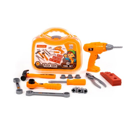 Játék szerszámkészlet, 18 darabos